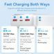 УМБ Vention 30000mAh 22.5W 3A, PD,QC3.0, Micro-USB,USB-C,2xUSB-A,LED Display White (FHMW0) [402225], фото 7