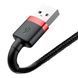 Кабель Baseus Cafule Cable USB For Lightning 2.4A 0.5m Red+Black (CALKLF-A19) [802298], фото 3