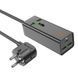 Мережевий подовжувач HOCO AC9A Talent PD30W(1C2A with 1 socket) desktop charger Black (6942007601634) [803584], фото 2
