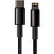 Кабель Baseus Tungsten Gold Fast Charging Data Cable Type-C to iP PD 20W 1m Black (CATLWJ-01) [804402], фото 1
