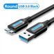 Кабель Vention USB - micro USB Type-B (M/M), PVC, Round nickel-plated, 0.5 м, Black (COPBD) [604010], фото 1
