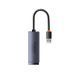 USB-Хаб Baseus Lite Series Ethernet Adapter USB-A to RJ45 LAN Port (100Mbps) Black (WKQX000001) [805486], фото 3