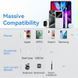 УМБ Vention 30000mAh 22.5W 3A, PD,QC3.0, Micro-USB,USB-C,2xUSB-A,LED Display White (FHMW0) [402225], фото 8