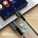 Кабель Essager Sunset USB Type-C - USB Type-C (M/M), 100W, 3 м Black (EXCTT1-CGC01) [621634], фото 4