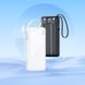 Зовнішній акумулятор HOCO J146 Night tide power bank with 4 cables (10000mAh) Black (6942007645898) [806579], фото 6