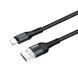 Кабель ColorWay USB - Lightning (M/M), nylon, 2.4 А, 1 м, Black (CW-CBUL045-BK) [618684], фото 5