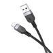 Кабель HOCO X109 Energy silicone charging data cable iP (L=1M) Black (6942007636209) [804370], фото 1