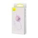 Кабель Baseus Bright Mirror 2 Series Retractable 3-in-1 Fast Charging Data Cable USB to M+L+C 3.5A 1.1m Purple (CAMJ010005) [802621], фото 2