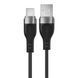 Кабель ACEFAST C11-04 USB to Type-C 3A, 1.2m, nylon + PVC, zinc connectors, Black (6974316280224) [802261], фото 1