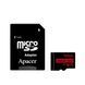 Карта пам'яті Apacer microSD 128GB C10 UHS-I R100MB/s + SD (AP128GMCSX10UB-R) [108941], фото 2
