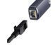 USB-Хаб Baseus Lite Series Ethernet Adapter USB-A to RJ45 LAN Port (100Mbps) Black (WKQX000001) [805486], фото 4