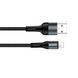 Кабель ColorWay USB - Lightning (M/M), nylon, 2.4 А, 1 м, Black (CW-CBUL045-BK) [618684], фото 2