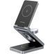 Зарядний пристрій Wireless 15W 3-in-1 Fast Charger Gray Vention (FGFH0)