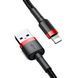 Кабель Baseus Cafule Cable USB For Lightning 2.4A 0.5m Red+Black (CALKLF-A19) [802298], фото 1