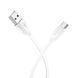 Кабель BOROFONE BX19 USB to Type-C 3A, 1m, PVC, TPE connectors, White (6931474701800) [803309], фото 3