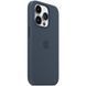 Чохол-накладка Apple Silicone Case with MagSafe для Apple iPhone 14 Pro Storm Blue (MPTF3) [614868], фото 3