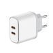 Мережевий зарядний пристрій ColorWay Power Delivery Port PPS USB (Type-C PD + Type-C PD) (40W) White (CW-CHS048PD-WT) [603352], фото 4