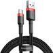 Кабель Baseus Cafule Cable USB For Type-C 2A 3m Red+Black (CATKLF-U91) [806502], фото 1