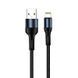 Кабель ColorWay USB - Lightning (M/M), nylon, 2.4 А, 1 м, Black (CW-CBUL045-BK) [618684], фото 1