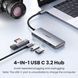 USB-хаб UGREEN CM480 USB-C to 2&times; USB 3.2+2&times;USB-C Adapter 10G (UGR-30758) [802760], фото 4