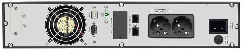 Джерело безперебійного живлення FSP Custos 2TL, 2000VA/1800W, RT2U, LCD, USB, RS232, 8xС13 (PPF16A1300) [103061]