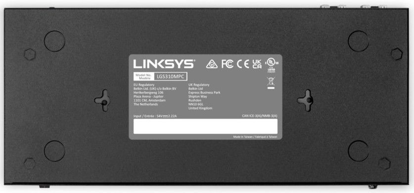 Комутатор Linksys LGS310MPC 8xGE PoE, 2xSFP, 110Вт, Керований L3 (LGS310MPC-EU) [14964]