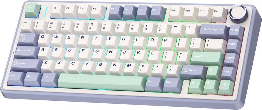 Клавіатура бездротова Aula F75 White (6948391208640) [612756]