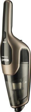 Пилосос Gorenje бездротовий, 176Вт, конт пил -0.6л, автон. робота до 70хв, HEPA, 2 в 1, підсвічування, індикатор, щітка- електротурбо, бронзи (SVC288191FSIIGO) [102450]