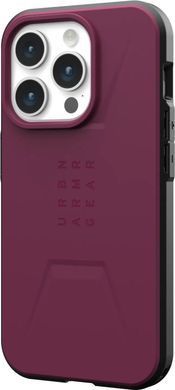 Чохол-накладка Urban Armor Gear Civilian Magsafe для Apple iPhone 15 Pro Max Bordeaux (114295119049) [602145]