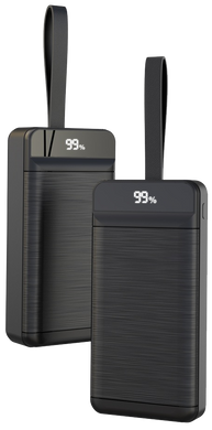 Портативний зарядний пристрій XO PR158 - 50000 mAh 3-Input PD20W + QC22.5W with light Black (PR158_Black) [201934]