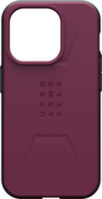 Чохол-накладка Urban Armor Gear Civilian Magsafe для Apple iPhone 15 Pro Max Bordeaux (114295119049) [602145]