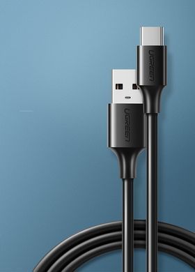 Кабель USB 2.0 AM-Type-C M, 3 м, 60W Nickel Plating Чорний, US287 UGREEN (60826) [404037]