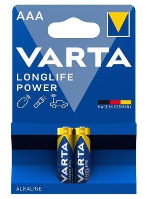 Батарейка Varta Longlife Power лужна AAA блістер, 2 шт (04903121412) [113341]