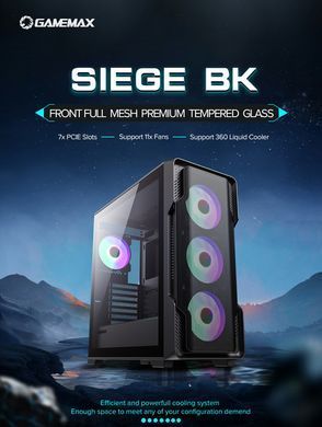 Корпус для ПК GAMEMAX (Siege BK) [303338]