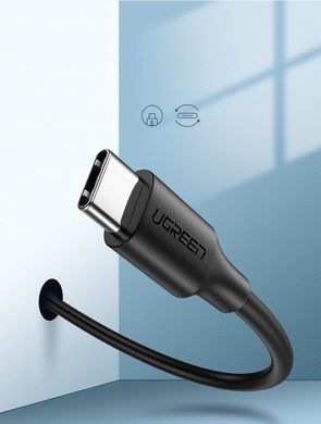 Кабель USB 2.0 AM-Type-C M, 3 м, 60W Nickel Plating Чорний, US287 UGREEN (60826) [404037]