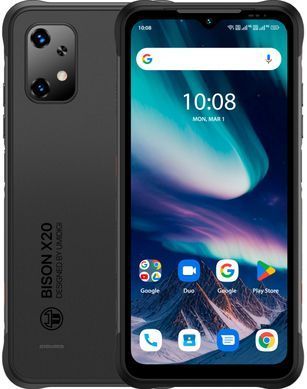 Смартфон UMIDIGI BISON X20 NFC 6.53" 6/128ГБ, 2SIM, 6000мА&middot;год, чорний (6973553523750) [11239]