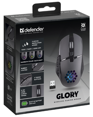 Миша Defender Glory GM-514 Wireless BLACK (52514) [200821]