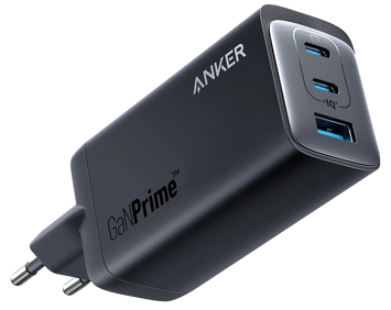 Мережевий зарядний пристрій Anker PowerPort 737 GaNPrime - 120W 2xPD & 1xPIQ PPS/DPDS Black (A2148313) [201904]