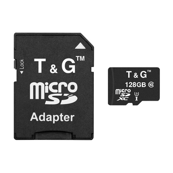Карта пам`ятi MicroSDXC 128GB UHS-I U3 Class 10 T&G + SD-adapter (TG-128GBSD10U3-01) [611264]