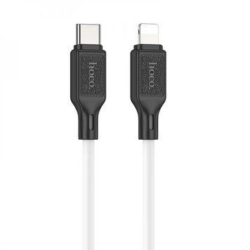 Кабель HOCO X90 Cool silicone PD charging data cable for iP White (6931474788399) [805376]