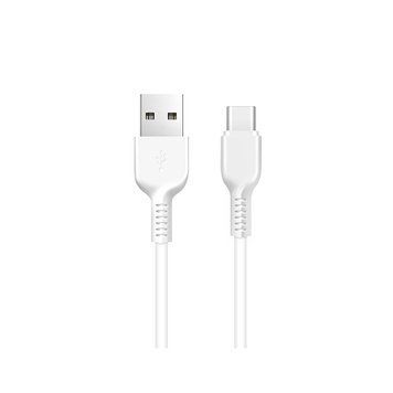 Кабель HOCO X13 USB to Type-C 3A, 1m, PVC, PVC connectors, White (6957531061199) [806287]