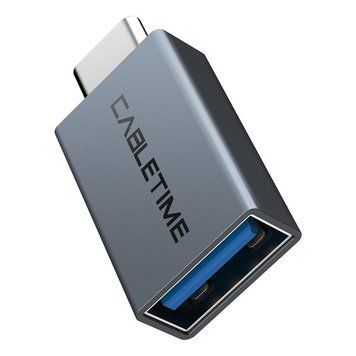 Адаптер Cabletime USB - USB Type-C V 3.0 (F/M) OTG Black (CP76G) [604034]