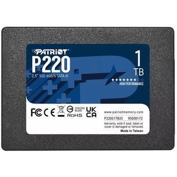 Накопичувач SSD 1TB Patriot P220 2.5" SATAIII TLC (P220S1TB25) [608104]