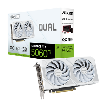 Відеокарта ASUS (DUAL-RTX5060TI-O16G-WHITE) [304482]