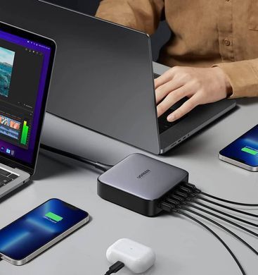 Зарядний пристрій 6xUSB 200W (4хUSB-C+2xUSB-A) Gan Desktop Fast Charger, CD271 Ugreen (40914) [404023]