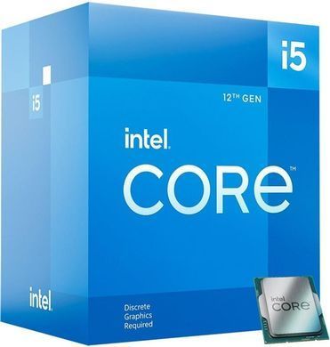 Процесор Intel Core i5 12400F (2.5GHz 18MB, Alder Lake, 65W, S1700) Box (BX8071512400F) [607573]