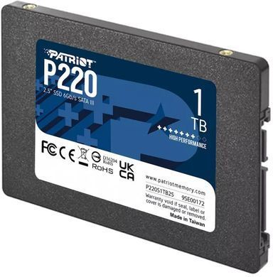 Накопичувач SSD 1TB Patriot P220 2.5" SATAIII TLC (P220S1TB25) [608104]