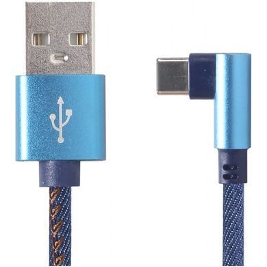 Кабель Cablexpert USB - USB Type-C V 2.0 (M/M), преміум, 1 м, синій (CC-USB2J-AMCML-1M-BL) [603816]