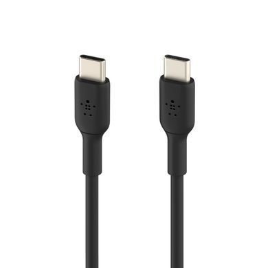 Кабель USB-C > USB-C заряджання/синхронізації Belkin 2м, 60Вт, Type-C, PVC, чорний (CAB003BT2MBK) [110480]