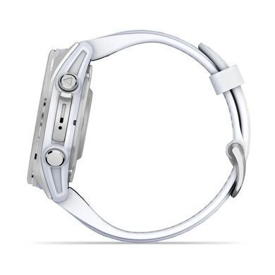 Смарт-годинник Garmin Fenix 8 43mm AMOLED Silver with Whitestone Silicone (010-02903-00) [619659]